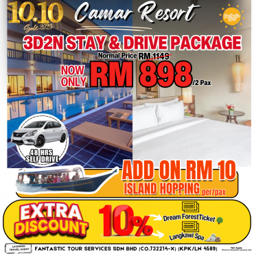 3D2N Camar Stay & Drive...