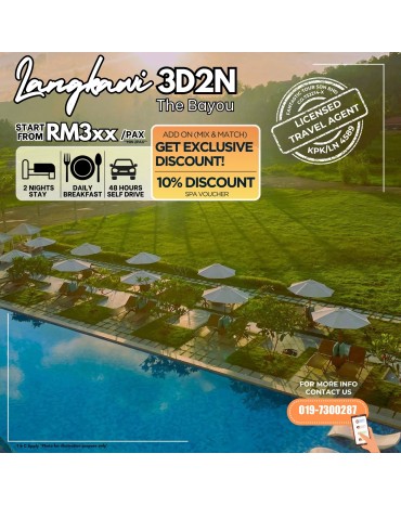 3D2N The Bayou Stay & Drive...